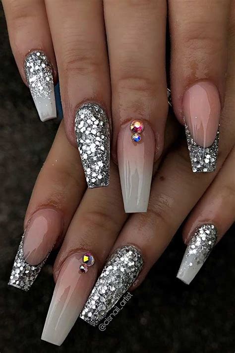 63 Nail Designs and Ideas for Coffin Acrylic Nails